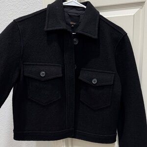 Quince Classic Black Wool Jacket